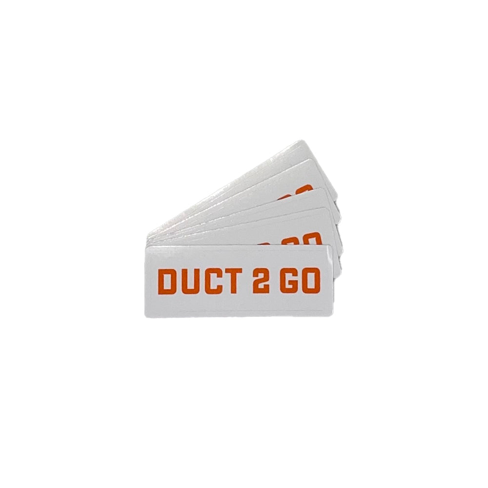 Duct2Go Vinyl Sticker – Weather-Resistant Logo Decal (3" x 3")