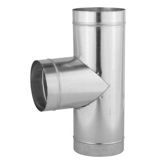 Round Tee Fitting for Round & Spiral Duct - Custom Design Ref: BCHG67Y
