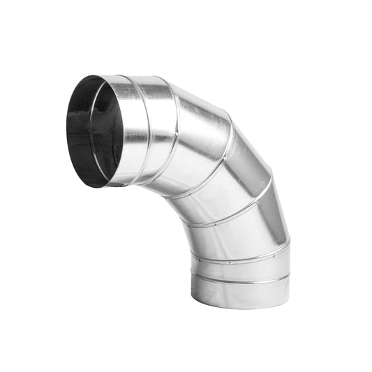 Round 90 Degree Elbow | Galvanized, Aluminum, or Stainless Steel