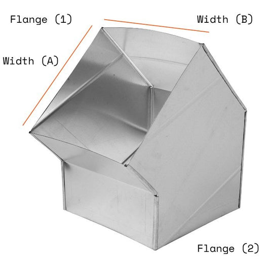 Square 45 Degree Elbow - Custom Design Ref: XF6VSUI