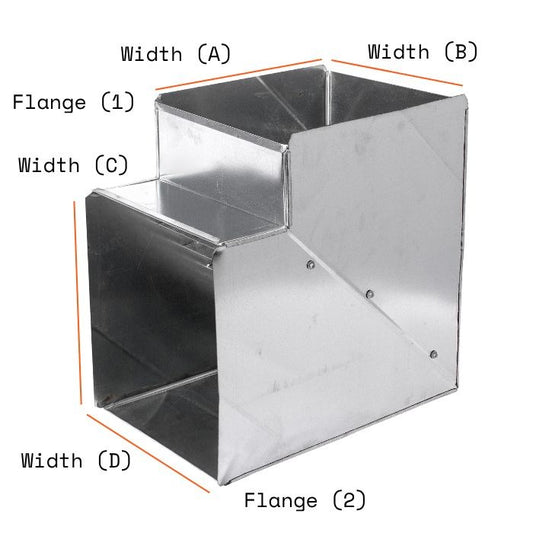 Square 90 Degree Elbow - Custom Design Ref: RANDSIV