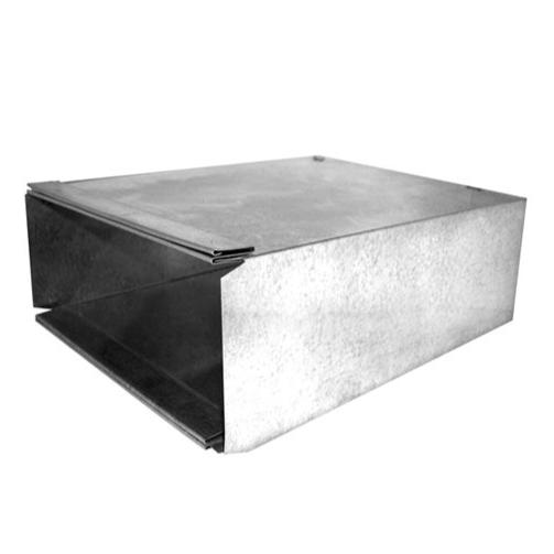 Rectangular sheet metal duct section